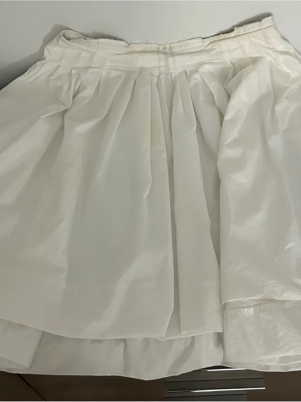 MARNI White 100% Cotton Pleated Skirt IT 44 -US 8/10 M/LG -Made in Italy. - Picture 3 of 7